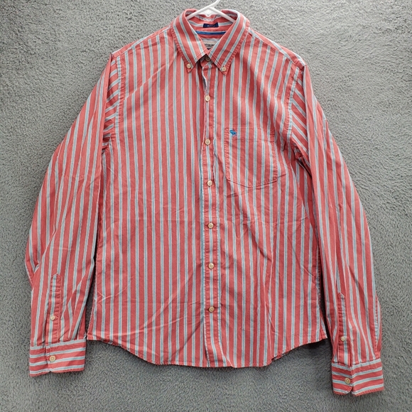 Abercrombie Blue stripe button shirt main image 0